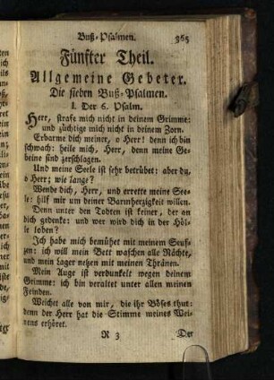 Fuenfter Theil: Allgemeine Gebeter