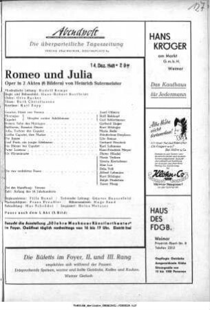 Romeo und Julia