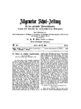 Die Reform der religiösen Jugenderziehung