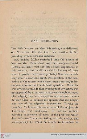 Mass Education