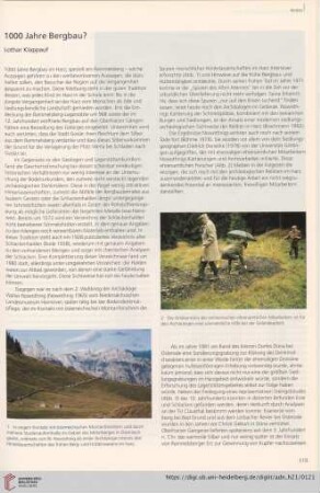 1000 Jahre Bergbau?