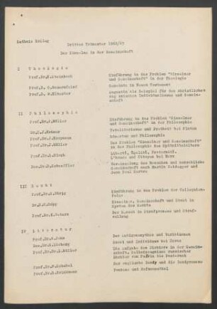 Drittes Trimester 1962/63
