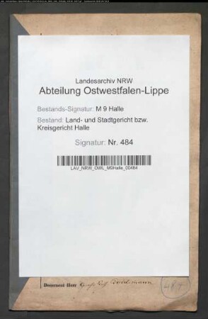 Sonstige: Hagemeyer, gen. Hütten, Franz Wilhelm:
