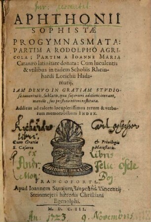 Progymnasmata