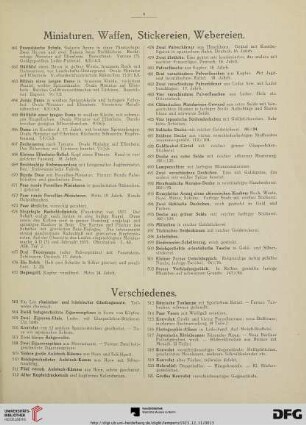 Verschiedenes (Nr. 503-558)