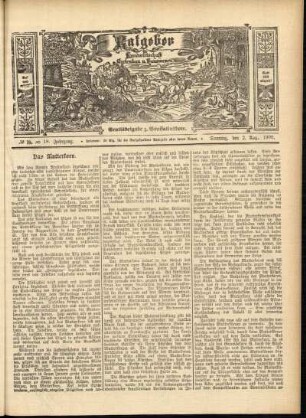 Ausgabe vom Sonntag, den 02. August 1908.