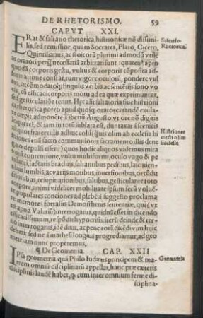 De Rhetorismo. Caput XXI. - De Astronomia. Cap. XXX.