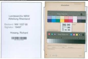 Entnazifizierung Richard Hosang , geb. 06.06.1904 (Werkmeister)