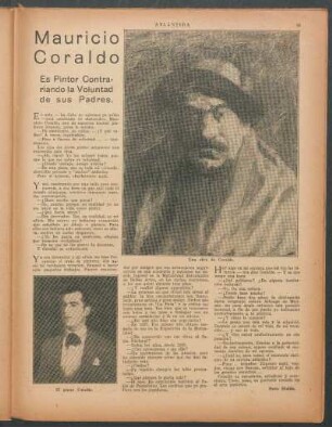 Mauricio Coraldo : Es pintor contrariando la voluntad de sus padres