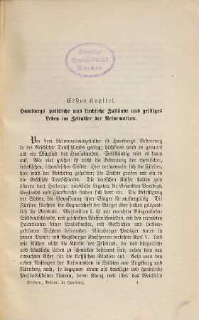 Die Einführung der Reformation in Hamburg