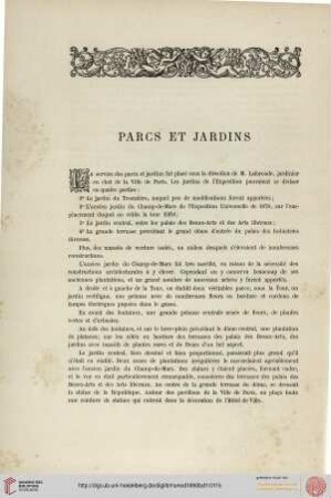 Parcs et jardins
