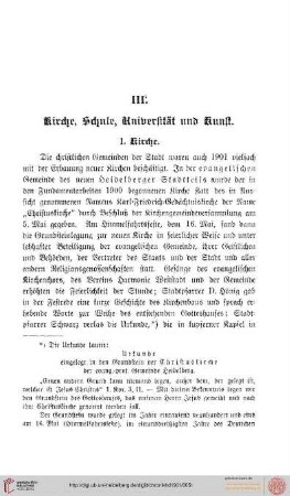 III. Kirche, Schule, Universität und Kunst