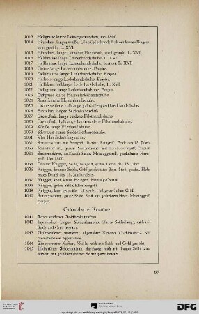 Orientalische Kostüme (Nr. 1041-1098)
