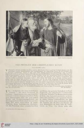 Das Problem der Christlichen Kunst
