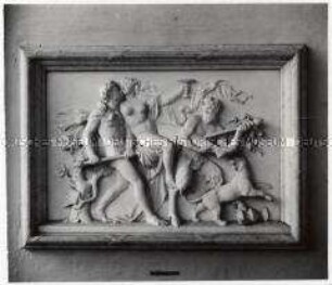 Wien, Belvedere, Bildhauer Professor Carl Kundmann, Relief "Bacchantenzug"