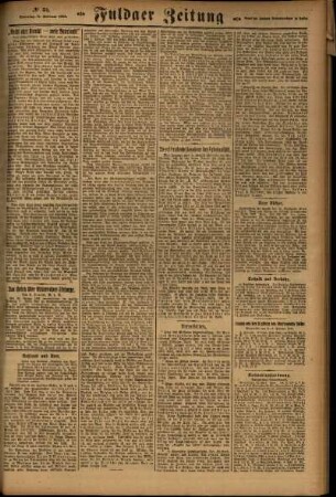 Zweite Ausgabe vom Sonntag, den 11. Februar 1923.
