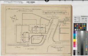 Münster (Münster) Platzgestaltung Inselbogen-Habichtshöhe 1928 1 : 10/200 39 x 53 Zeichnung Westfälische Heimstätte Wohnungsgesellschaft Münsterland