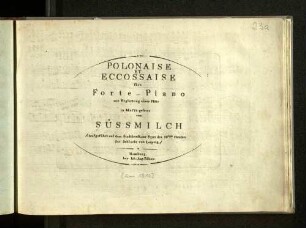 Polonaise et eccossaise für's Forte-Piano : mit Begleitung einer Flöte