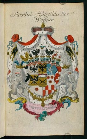 141, Wappen der Fürsten von Hatzfeld