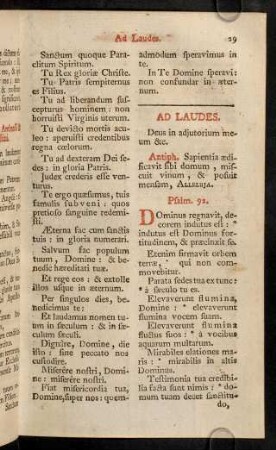 29-35, Ad Laudes