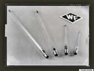 Vier KA-Röhren (Gasentladungröhren), Foto 1959
