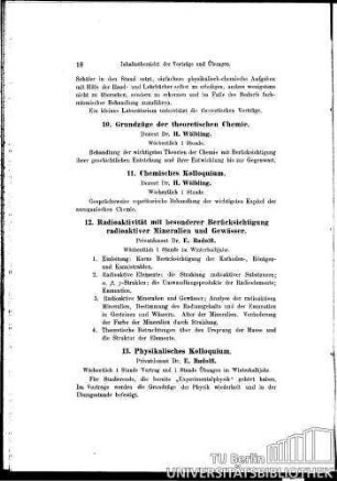 10. Grundzüge der theoretischen Chemie
