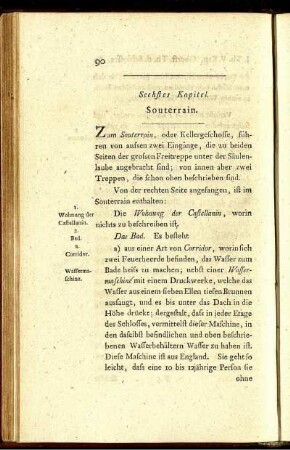 Sechstes Kapitel. Souterrain.