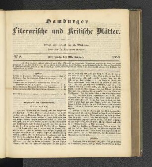 No. 8. 26. Januar 1853