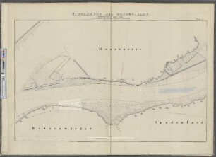 Stromkarte der Norder-Elbe. Blatt I. : Moorwärder. Ochenwärder. Spadenland.