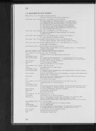 I.3 Akademischer Senat