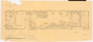 Garten Dujardin, Krefeld: Pflanzplan Stauden und Gehölze (entspricht Inv.Nr. 25430) 1:100
