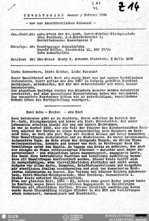 [19]88,Jan./Feb.: Umweltbrief