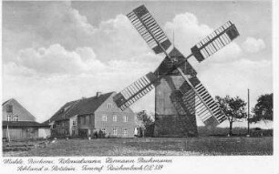 Sohland a. Rotstein. Bachmannwindmühle, Ansichtskarte (Windmühle 1776 erstmals erwähnt, 1963 stillgelegt)