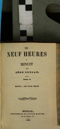 De neuf heures à minuit, 2