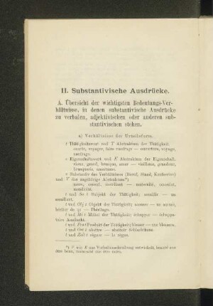 II. Substantivische Ausdrücke.