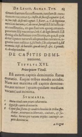 Principium Tituli.
