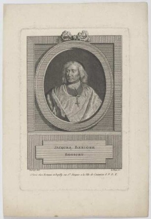 Bildnis des Jaques Benigne Bossuet