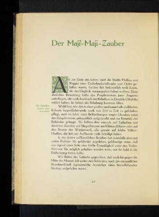 Der Maji´-Maji-Zauber
