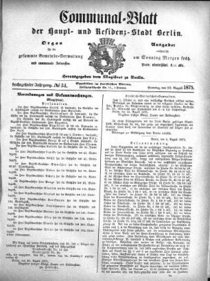 1875,34: No. 34, 22. August 1875