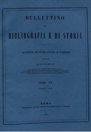 Tomo XV. Marzo 1882.