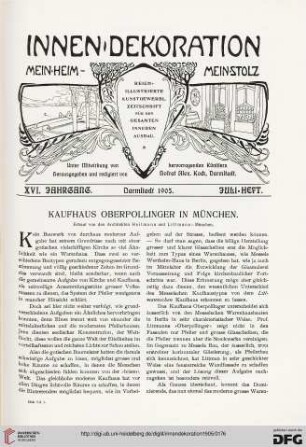 Kaufhaus Oberpollinger in München: erbaut von den Architekten Heilmann und Littmann, München