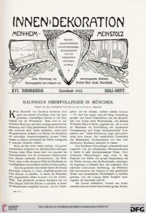 Kaufhaus Oberpollinger in München: erbaut von den Architekten Heilmann und Littmann, München