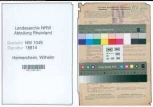 Entnazifizierung Wilhelm Heimerzheim , geb. 03.09.1893 (Justizoberinspektor)