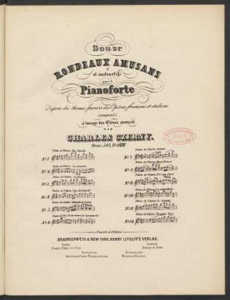 No. 12: Thème de l'opéra: Torquato Tasso, de Donizetti : Op. 583