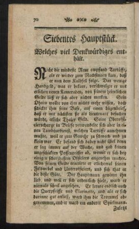 Siebentes Hauptstück