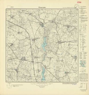 2344 (alte Nr.: 952) Rosenow, Meßtischblatt (4cm - Karte)