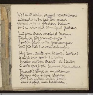 Wo die strahlen schnell verschleissen : [SW IV: S]; [SW IV, S. 33/135]