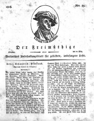 Nro. 59, Dienstag, den 22. März 1808