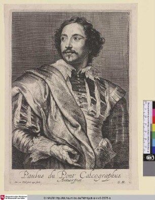 Paulus du Pont [Porträt des Kupferstechers von Paulus Pontius; Paulus Pontius; Portret van Paulus Pontius]