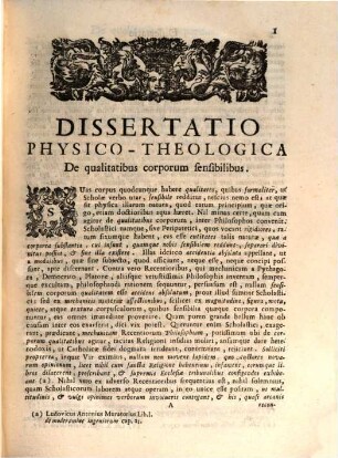 Fortunato a Brixia De qualitatibus corporum sensibilibus dissertatio physico-theoloica ...